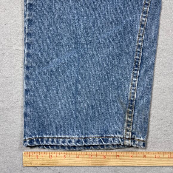 Levis‎ 505 Jeans Men 40x32 Mid Wash Denim Classic Straight Leg Cotton - Picture 4 of 12